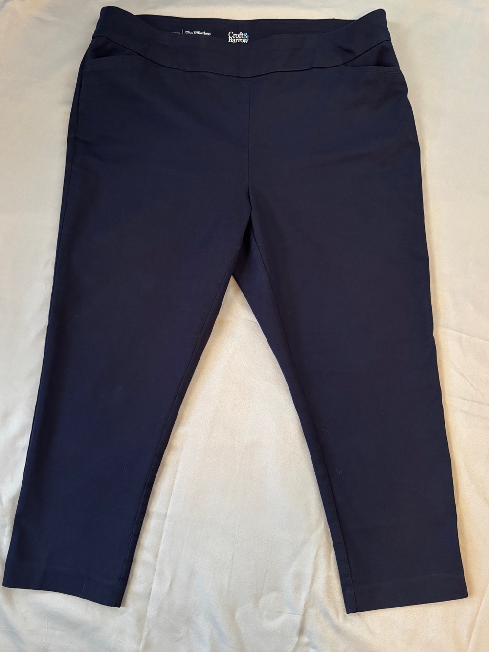 Croft & Barrow Women’s Navy Effortless Stretch Pull-On Pants